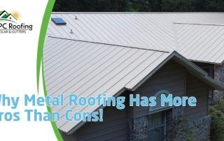 Metal roofing installation on a residential home by APC Roofing