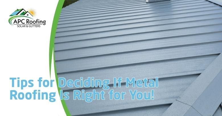 Metal roofing installation on a residential home by APC Roofing